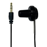 3Aカンパニー テレビ用 ステレオイヤホン 3m 2個入 ストレート型 片耳用 ストレートプラグ ブラック EAR-SST03BK-02P