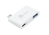 J5 ［USB-C オス→メス USB-A/USB-C］3.1 Gen2変換アダプタ 充電・転送 USB PD 2.0対応　ホワイト　JCH349　USB 3.1 Type-C Charging Bridge