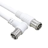 アンテナケーブル 2K4K8K放送(3224MHz)対応 (片側Ｌ型タイプ)/デジタル衛星放送対応/0.5m(FQ-05A)