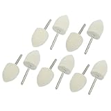 uxcell フェルトバフ　フェルトボブ　ドリルビット　電気ドリル　フェルト　金属　ソフト　10個入り　18 x 25mm