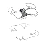 DJI Mini 3 Pro 用 360°プロペラガード、ドローン保護ケージ、DJI Mini 3 Pro アクセサリーの飛行中の安全性、飛行時間20分、円形パラヘリアル