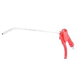 uxcell 空気銃　400 x 90 x 20mm　レッドプラスチック製のハンドル　シルバートーン