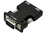 HDMI変換 HDMITO VGA 変換アダプタ d-sub 15ピン HD アダプタ 音声 映像 電源不要 メス オス 3.5mm オーディオケーブル 付属 TEC-TOVGAD