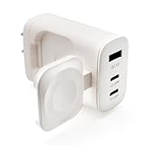 クールモバイル アップルウォッチ充電 4in1 ACアダプタ USB-C USB-A 急速充電器 充電スタンド PSE認証済 コンパクト 43W (ホワイト)