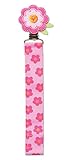 Baby Dumpling Pacifier Clip, Pink Flower by Baby Dumpling