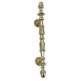 Brass Accents Inc C05-P4100-619 Deco Door Pull - 4.5 in. C-C - Satin Nickel
