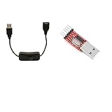 Baoblaze USBコンバータ　TTL 6ピン　CH340G　チップ　アダプタ　モジュール　USB オス→メス　スイッチ　オン/オフ