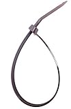 Heavy Duty Cable Ties 8-inch 120 Pieces Value Pack of Black Nylon Wire Zip Cable 0.19 Inch Width Mul