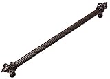 Carpe Diem Hardware 5712-12 Charlemagne 12-Inch O.C. Long Pull with Large Fleur De Lys on Ends, Bron