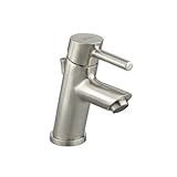 Serinバスルーム蛇口シングルハンドルwith Drainアセンブリ仕上げ:サテンニッケル