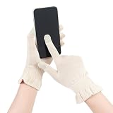 スマートフォン対応 シルク100％ ハンドケア手袋 「SILK TOUCH」手荒れ UVカット おやすみナイトケア手袋 日本製 nanosilkee × WAKISAKA GLOVES 「ながら美容、大人の手元ケア」 バニラカラー ハンドクリームの後に