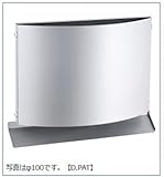 宇佐美工業 UK-WEN-100B W型フード付ガラリ HL/ヘアーライン