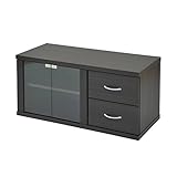山善(YAMAZEN) テレビ台 ローボード(幅90) ダークブラウン STT-4590LB(DBR)