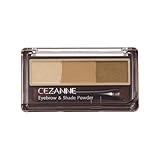 セザンヌ アイブロウ＆シェードパウダー 01 キャメルブラウン 1.5g ノーズシャドウ×ふわっと立体眉パウダー