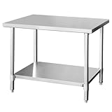 ステンレス 作業台 業務用 調理台 厨房 1000×600×850 板厚1.2mmモデル ステンレステーブル ワークテーブル キッチン KIPROSTAR(キプロスター)
