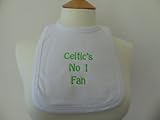 Personalised football baby bandana dribble bib Celtic club by LADYBUGS N BOBBINS