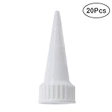 Healifty E6000クラフト接着剤交換ノズルのための20本の交換用クラフト接着剤アプリケータチップ