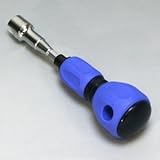 電気牧柵器用 ガイシ用ドライバー 青 手動・電動兼用タイプ