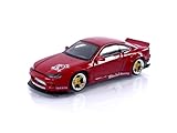 TrueScale Miniatures MINI GT 1/64 Rocket Bunny ニッサン シルビア (S15) レッド (右ハンドル) 完成品