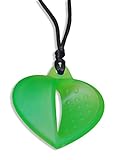 KidKusion Gummi Teething Necklace Heart, Green by KidKusion