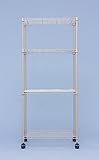 ラック 棚 ディスプレーラック キャスター アンティークメタル HIGH ジャパンゴールド