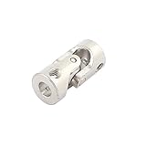 uxcell ユニバーサルジョイント ユニバーサルカップリング ボア径3mm-5mm シルバートーン 1個入り