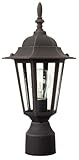 Craftmade Z155-07 Post Mount Light with Clear Glass Shades, Rust Finish [並行輸入品]