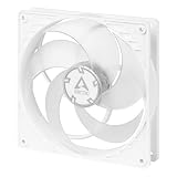 ARCTIC P14 PWM - 140mm ケースファン PWM付き 圧力最適化 静音モーター コンピュータ ファン速度 200-1700RPM - ホワイト/透明
