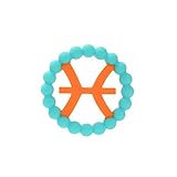 Chewbeads Baby Zodies Teether - Sagittarius (Nov. 22 - Dec. 21) - Pink by Chewbeads