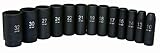 Astro DI41213M 1/2' 13-Piece 12 Point Metric Deep Wall Impact Socket Set [並行輸入品]