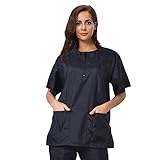 [Gliitatu] 犬の美容スモークカットジャケットプロペット美容師ブラウス着美容師理髪師ブラウス着 (Medium)