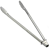 ナガオ 燕三条 調理用万能トング 40cm ステンレス ストッパー付 火ばさみ 薪はさみ 日本製