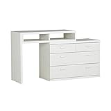 arne テレビ台 チェスト 完成品 伸縮 コーナー ハイタイプ 引出し付き リビング T+D 90チェスト ホワイトウッド