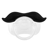 【ノーブランド品】赤ちゃん用　おしゃぶり　ニップル　口ひげ付　（紳士型）