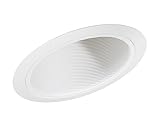 Juno Lighting 614W-WH 6-Inch Standard Slope Downlight White Baffle, White Trim [並行輸入品]