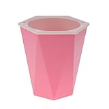 Fenteer プランターポット　通気性　穴付き　　プランター　自己吸収　　３色　３サイズ　装飾　園芸 - ピンク13×14cm