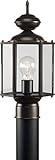 HomeStyle HS71005-125 One Light Large Post Lantern in Bronze [並行輸入品]