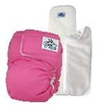SoftBums Omni One Size Cloth Diaper 3 Piece Set (Bubblegum) by Softbums