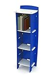 Legare Kids Furniture 3-Shelf Bookcase, Blue and White [並行輸入品]