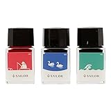 セーラー万年筆 万年筆 ボトルインク 10minamo 10ml 3色セット 13-2400-001