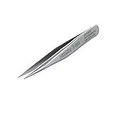 ホーザン(HOZAN) ピンセット 完全非磁性 ショートタイプ 全長70mm 先端幅0.2mm 最大開幅6mm 重量7g  P-653