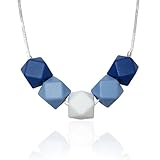 Silicone Teether Necklace for Moms - Non-toxic, BPA-Free, Stylish, Trendy, Great For Soothing Teethi