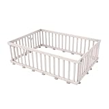 国内発送 iFam ベビーサークル バーチ ドア付き12枚セット 140×200cm バーチベージュ