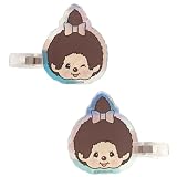 アイプランニング モンチッチ オーロラアクリルヘアクリップ モンチッチちゃん H40×W40mm(アクリル) 7×55mm(ヘアクリップ) K4101B