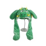 辰 被り物 龍 かぶりもの 竜 キャップ 着ぐるみ 2024年 干支 辰年 龍の帽子 竜 ドラゴン ぼうし 可愛い ぬいぐる 龍 ハット クリスマス ハロウィン ドラゴン コスプレ アニマル帽子 可愛い ぬいぐるみ 龍の帽子 暖かい 防寒対策 辰年 竜 仮装 パーティー 宴会 学園祭 写真撮影 小物 年賀状 プレゼント (グリーン)