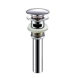 Senlesen Bathroom Faucet Vessel Vanity Sink Pop Up Drain Stopper with Overflow, Chrome [並行輸入品]