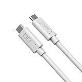 CIO USB-C to USB-C ケーブル 100W PD 1m USB3.1 Gen2 急速充電 20V 5A ケーブル Type-C 4K 60Hz 映像出力 PD3.0 PPS QC3.0 10Gbps データ転送 e-marker 内蔵 (ホワイト)