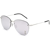 Yves Saint Laurent シルバーサングラス Amazon | (サンローラン) SAINT LAURENT サングラス シルバー