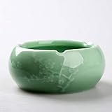 CXQ 龍泉青磁灰皿セラミック家庭用茶セット茶道用品 (Color : Green)