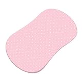 SheetWorld Fitted Bassinet Sheet (Fits Halo Bassinet Swivel Sleeper) - Pastel Pink Pindots Woven - M